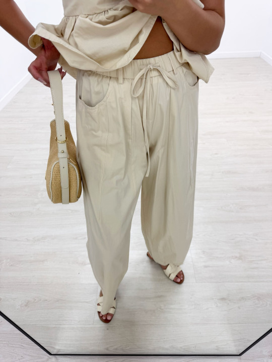 CONJUNTO PARACHUTE BEIGE